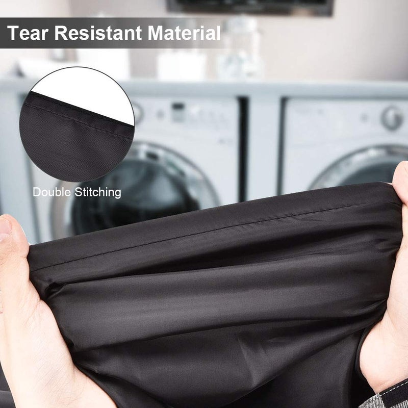 OTraki 2 Pack Heavy Duty Large Laundry Bag 28x45 inch Extra Hamper Bag Dirty Clothes Organizer Drawstring Cloth Laundry Bag for Travel Camp Home College Dorm Black - Image 2